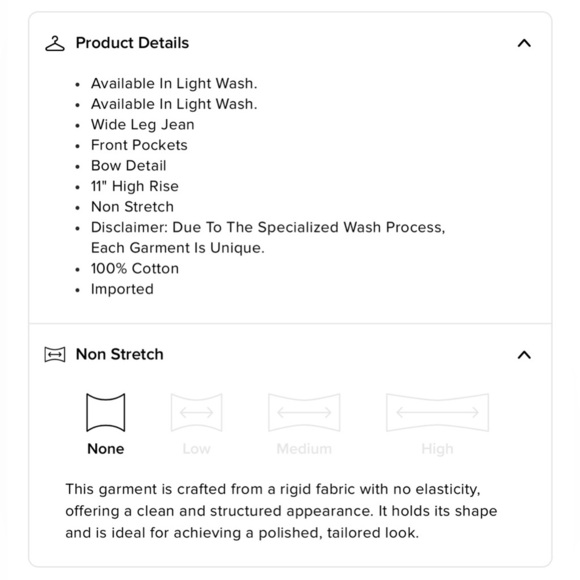 BNWT Fashion Nova “Brianca” Bow Backside Wide Leg Jeans , size 7. - Picture 12 of 13